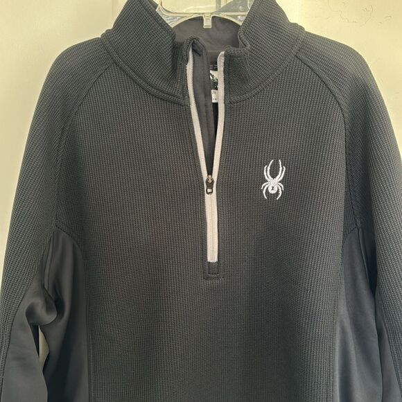 Spyder Men’s Outbound Black Jacket Outdoors Performance Fleece Lined Size L EUC - Picture 5 of 14